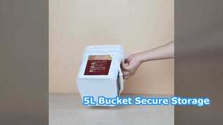 Xô nhựa 5L Bảo quản an toàn Sơn thức ăn cho thú cưng