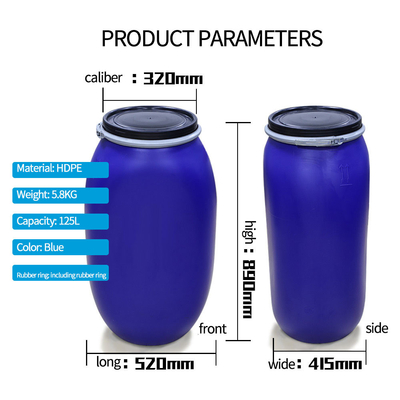Thùng phuy nhựa doanh thu miệng lớn 125L