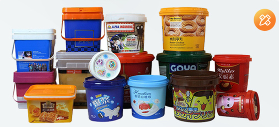 Thùng chứa thực phẩm bằng nhựa màu trắng PP/HDPE