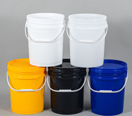 5 gallon thùng nhựa với tay cầm - chiều cao 15,5 inch - đường kính 11,5 inch