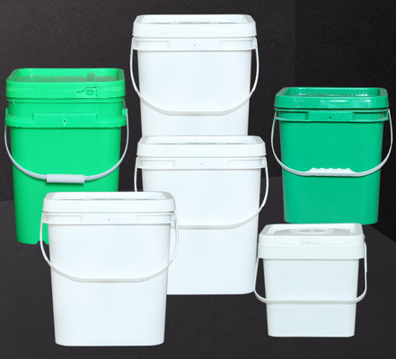 1.2 Kg Quadrat Plastic Bucket chống va chạm với tay cầm bao gồm