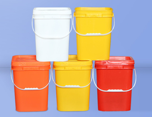 Kháng tác động Quadrat Plastic Bucket Food Grade Với tay cầm