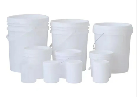 Thùng hóa chất tròn để lưu trữ hóa chất bên ngoài màu trắng