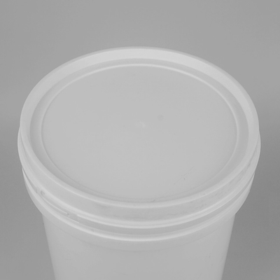 Xô nhựa 20 lít 5 gallon màu trắng hình tròn có nắp đậy