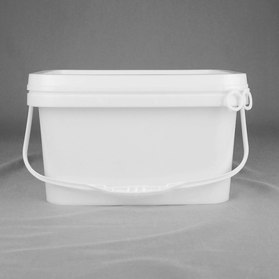 Thùng PP màu tùy chỉnh Thùng nhựa 5L có nắp hình vuông