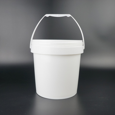 Thùng nhựa tròn màu trắng 1 Gallon Lớp hóa chất / thực phẩm có nắp đậy