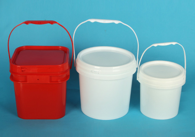 2L Square PP Food Grade Bucket với tay cầm kháng hóa học và nắp có kích thước khác nhau