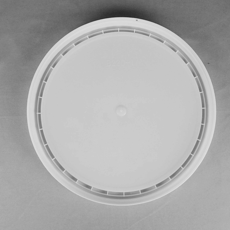 20L Snap On Lid Bucket nhựa xếp chồng 15,5 chiều cao 11,5 đường kính thiết kế màu trắng tùy chỉnh