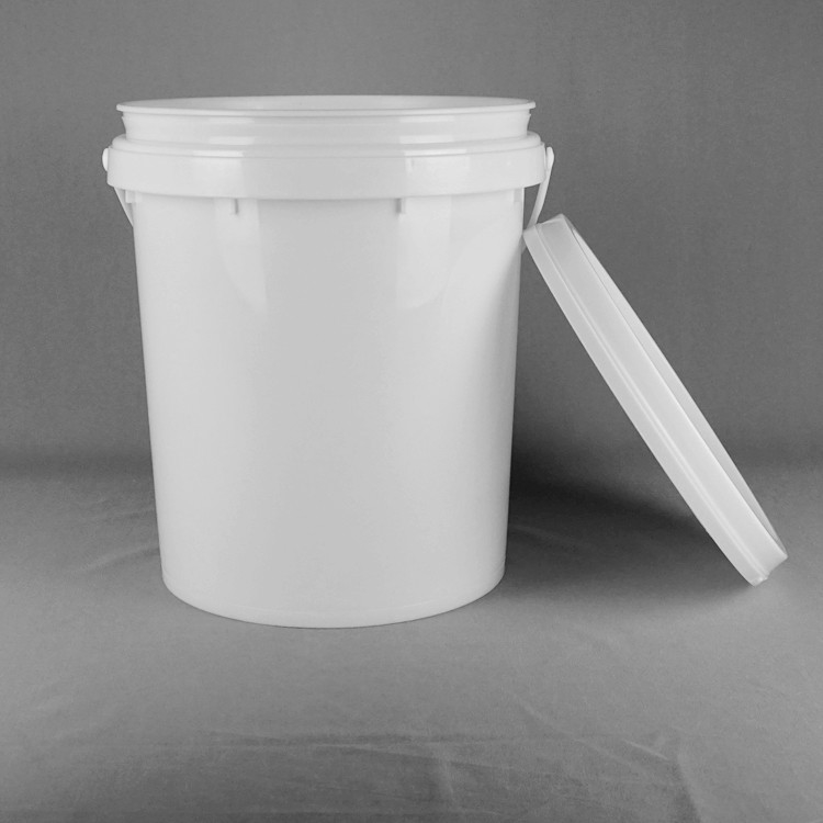 20L Snap On Lid Bucket nhựa xếp chồng 15,5 chiều cao 11,5 đường kính thiết kế màu trắng tùy chỉnh