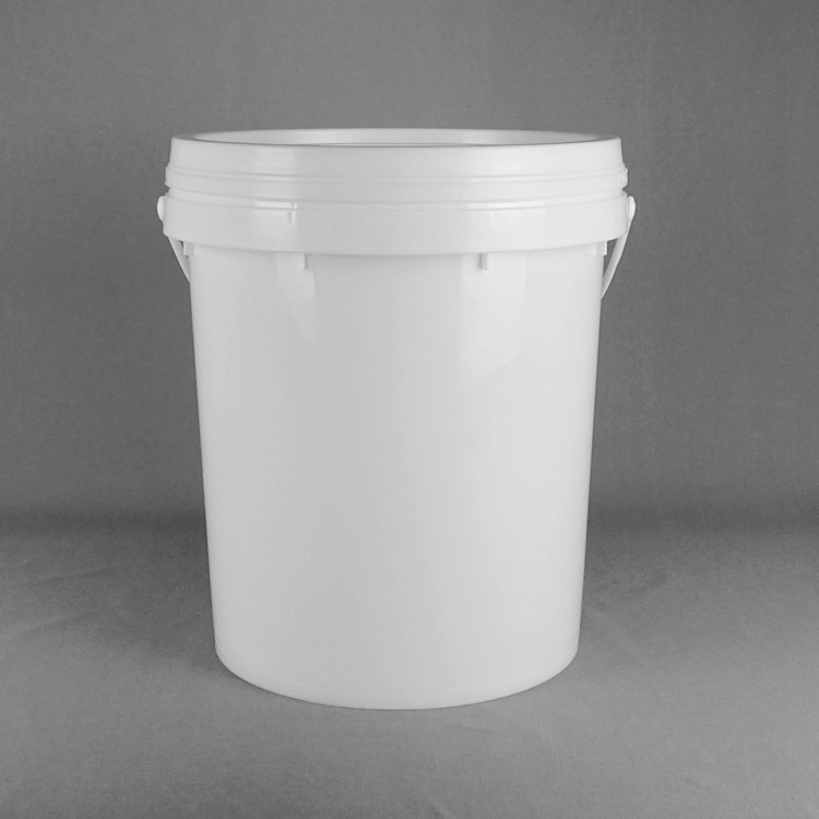 20L Snap On Lid Bucket nhựa xếp chồng 15,5 chiều cao 11,5 đường kính thiết kế màu trắng tùy chỉnh