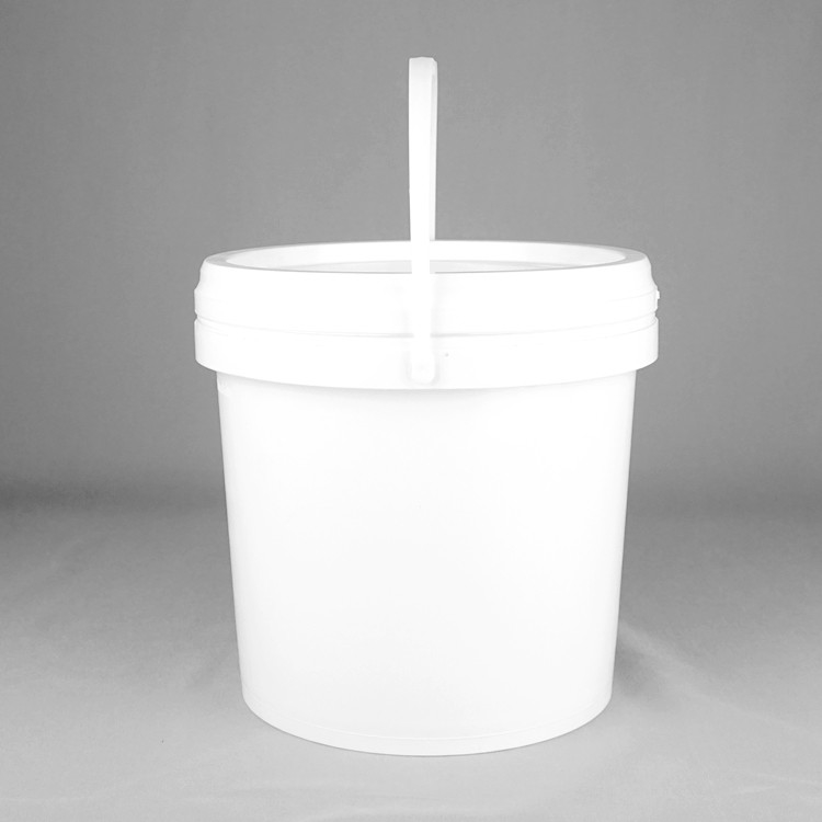 bề mặt mịn 1.5mm thùng nhựa với nắp niêm phong và tay cầm kim loại cho sơn nước ẩm chất hóa học lớp phủ