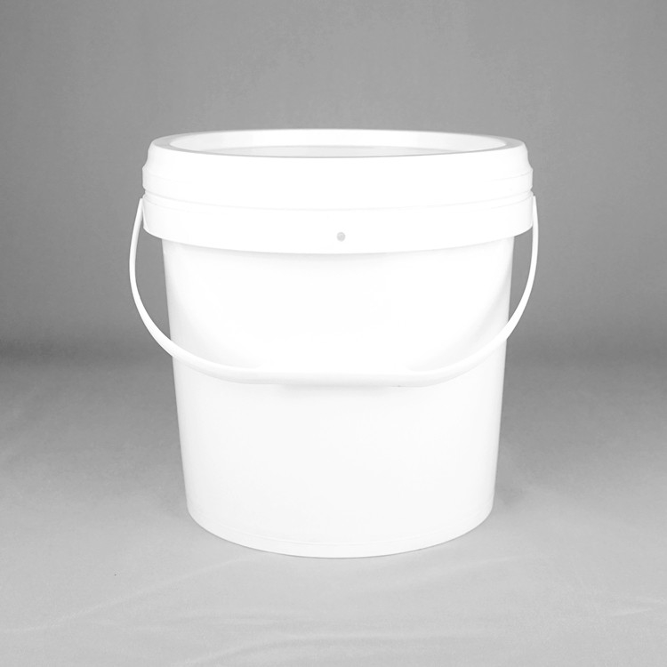bề mặt mịn 1.5mm thùng nhựa với nắp niêm phong và tay cầm kim loại cho sơn nước ẩm chất hóa học lớp phủ