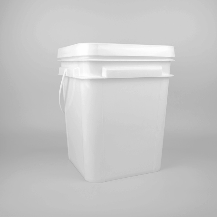 5 Gallon 20L Thùng vuông màu đỏ Thùng đựng thực phẩm Pp Thùng nhựa lớn có nắp