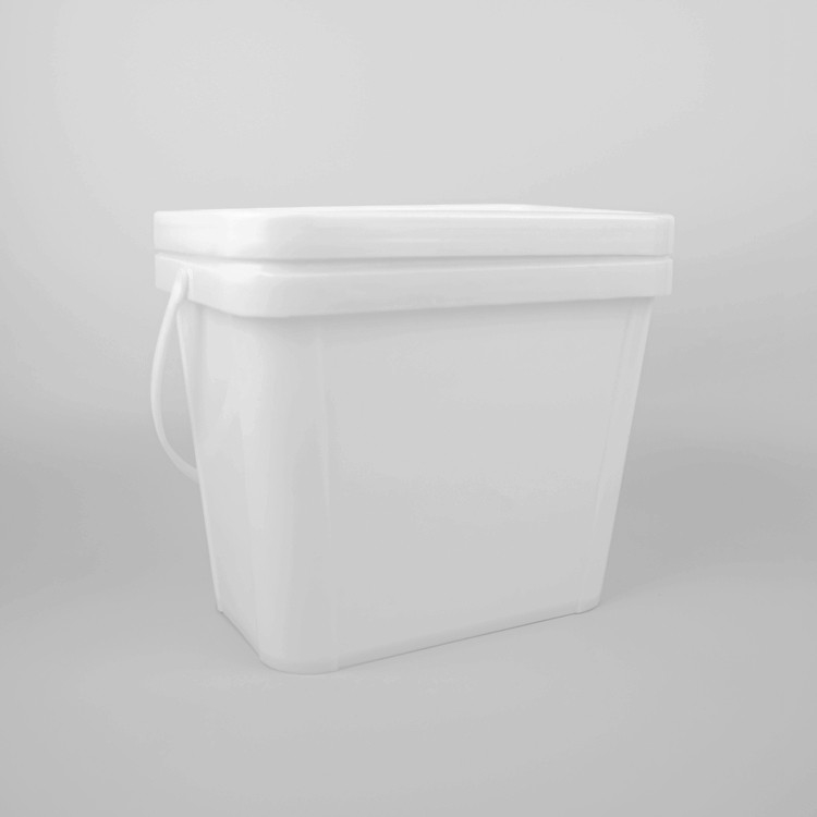 2L Square PP Food Grade Bucket với tay cầm kháng hóa học và nắp có kích thước khác nhau