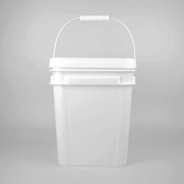 5 Gallon 20L Thùng vuông màu đỏ Thùng đựng thực phẩm Pp Thùng nhựa lớn có nắp