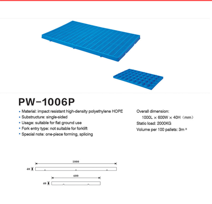 Pallet nhựa xếp chồng đa năng cho các nhu cầu đóng gói khác nhau