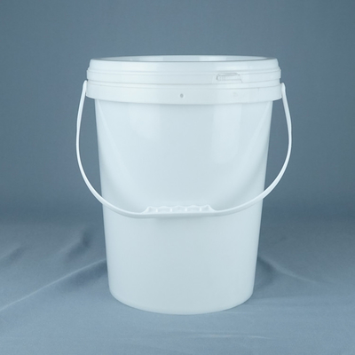Logo tùy chỉnh Bucket nhựa tròn với in màn hình / chuyển nhiệt / in IML