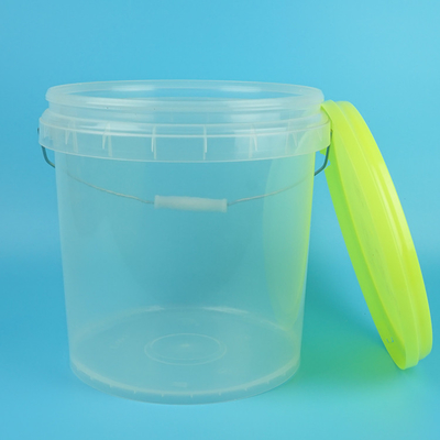 Nhập thể chế bền Transparent Plastic Bucket T / T thanh toán IML In chuyển nhiệt