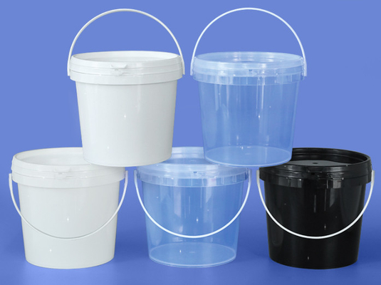 Thống chất lượng thực phẩm màu trắng tròn chống tia UV có thể sử dụng nhiều lần / Thống chất lượng thực phẩm với nắp