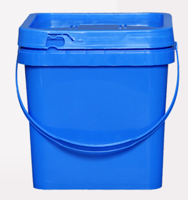 IML Square Plastic Bucket với nắp Có in màn hình truyền nhiệt
