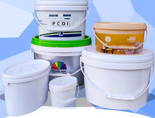 PP / HDPE vật liệu đống nhựa hình bầu với IML in hoặc in màn hình