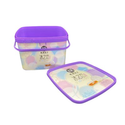 2L Quadrat Plastic Tub Cự kháng va chạm và thiết kế bền cho công việc nặng