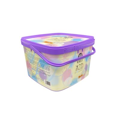 2L Quadrat Plastic Tub Cự kháng va chạm và thiết kế bền cho công việc nặng