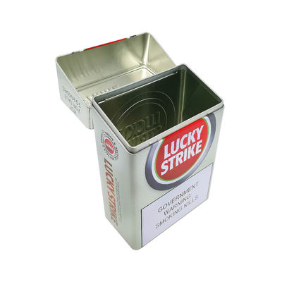 Đồ chứa thiếc kim loại tùy chỉnh 4 màu in logo để đặt thương hiệu và đóng gói