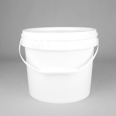 Thùng nhựa tròn PP trắng 7L 2 Thùng trắng Gallon có nắp