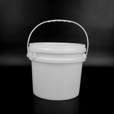 1 Gallon Thùng nhựa tròn 19 * 17 * 17,2cm Màu trắng có tay cầm bằng nhựa