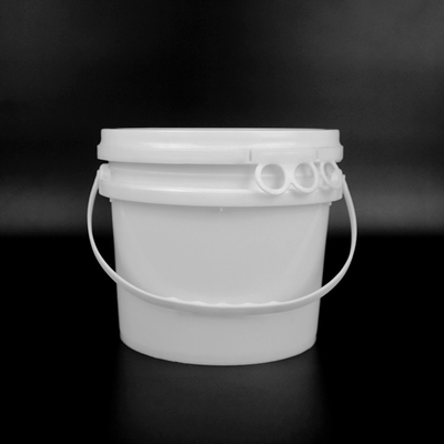 1 Gallon Thùng nhựa tròn 19 * 17 * 17,2cm Màu trắng có tay cầm bằng nhựa