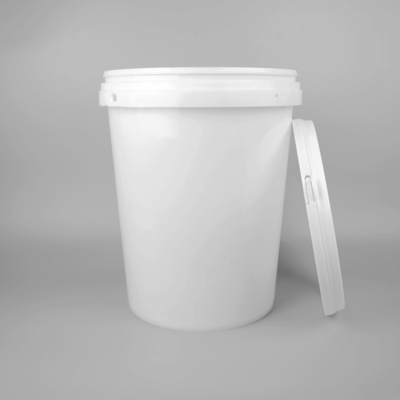Thùng sơn nhựa Polypropylene 4 Gallon màu trắng có nắp