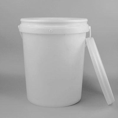 Thực phẩm cấp độ trắng 20l Xô xô 5 gallon có nắp và tay cầm