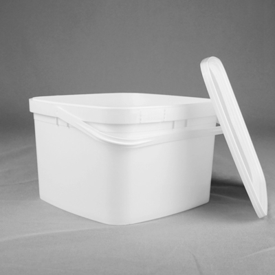 Thùng vuông 3L PP Polypropylene trong suốt với nắp màu tùy chỉnh