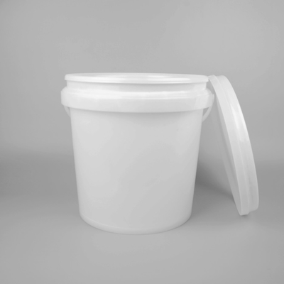 Xô đựng thực phẩm 2 gallon rỗng màu trắng có nắp và nắp đậy