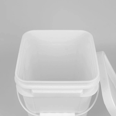 Xô nhựa vuông màu trắng Polypropylene 5 lít cho chất tẩy rửa
