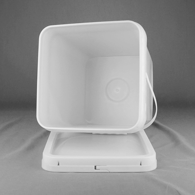 Kháng tác động Quadrat Plastic Bucket Food Grade Với tay cầm