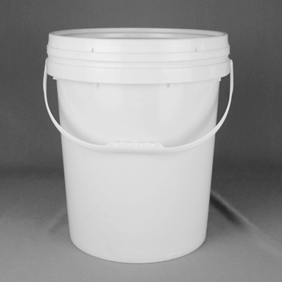 Chuyển nhiệt HDPE Thùng nhựa tròn màu trắng cho màu sơn cao su