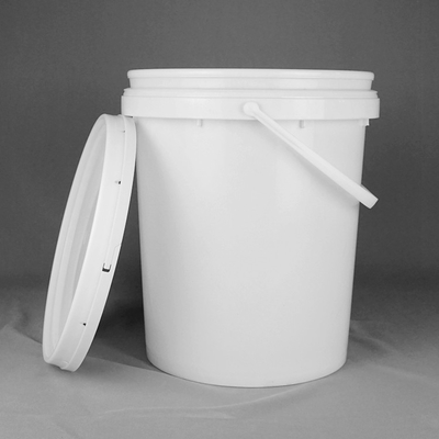 Chuyển nhiệt HDPE Thùng nhựa tròn màu trắng cho màu sơn cao su