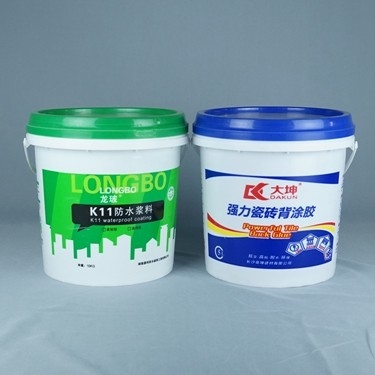Thùng nhựa đóng gói sơn dính 15L có nắp và tay cầm tùy chỉnh