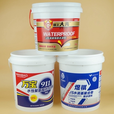 Thùng nhựa đóng gói sơn dính 15L có nắp và tay cầm tùy chỉnh