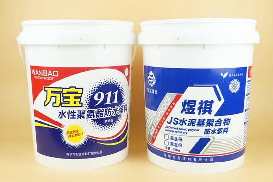 Xô sơn nhựa tròn và chống rò rỉ, có cho các dự án sơn hạng nặng