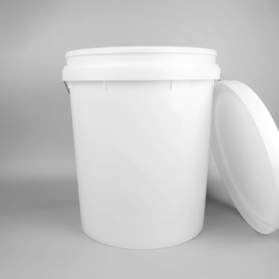 Thùng sơn nhựa 20 lít trắng tròn rỗng để sơn