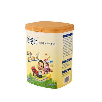 Hộp chữ nhật nhựa 105 oz đựng bột sữa IML, Hộp đựng bột sữa